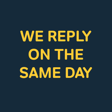 We reply on the same day